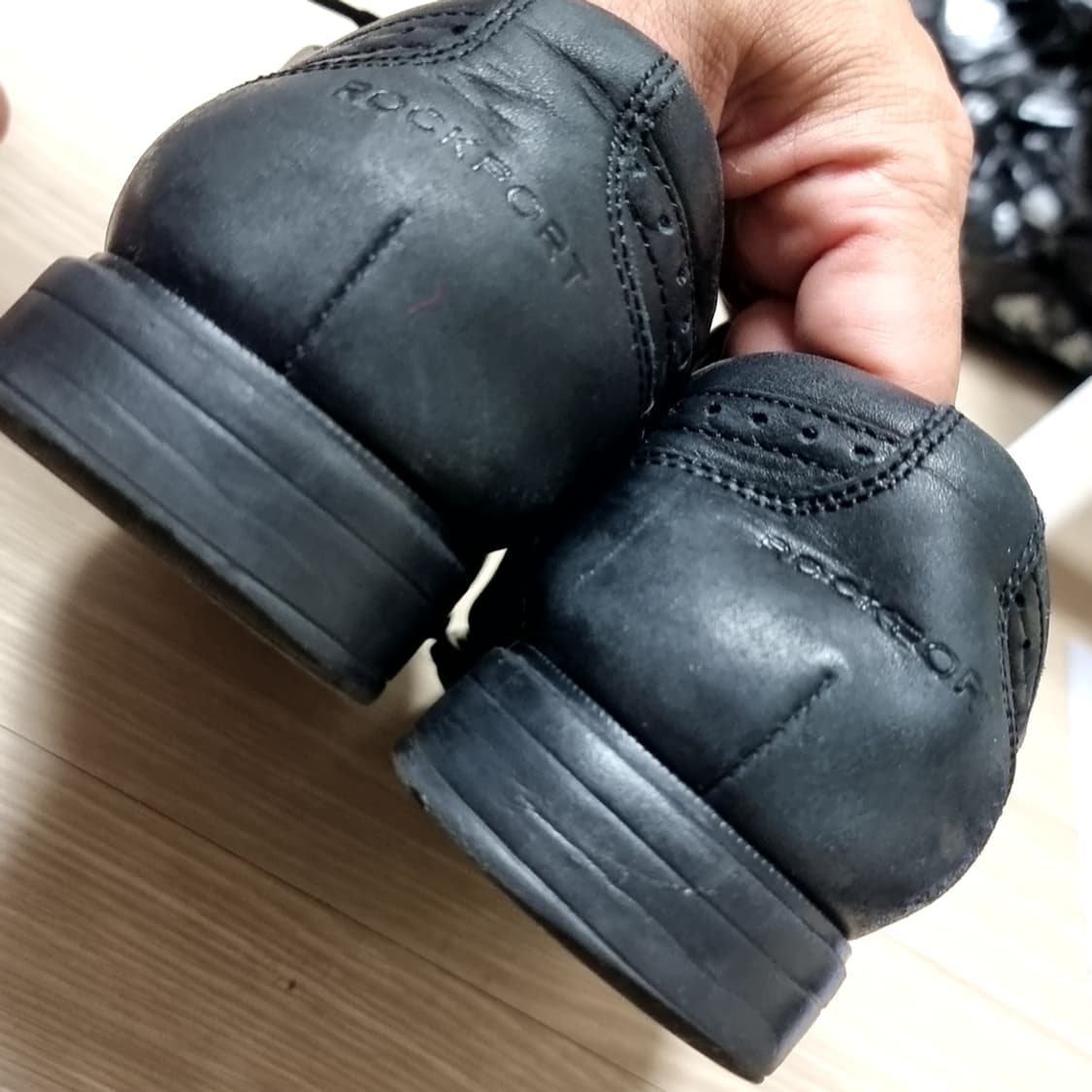 락포드 검정색 남성용 가죽 구두(275) 상품이미지8