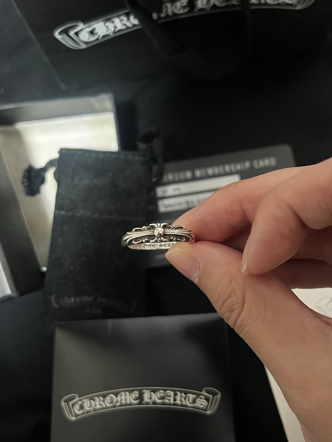 [us9.5] 크롬하츠 베이비플로랄링 상품이미지1