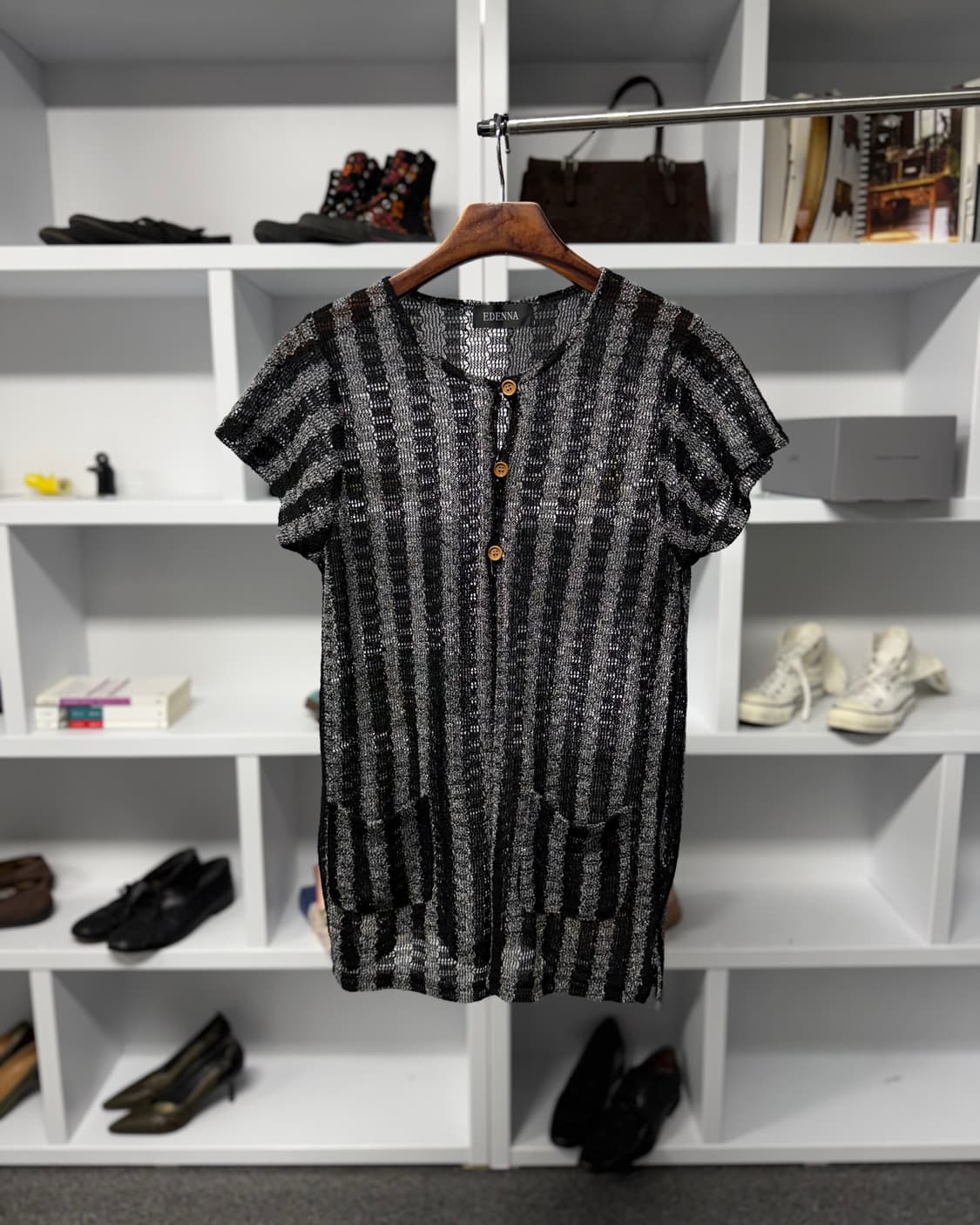 edenna 메쉬 가디건 상품이미지1