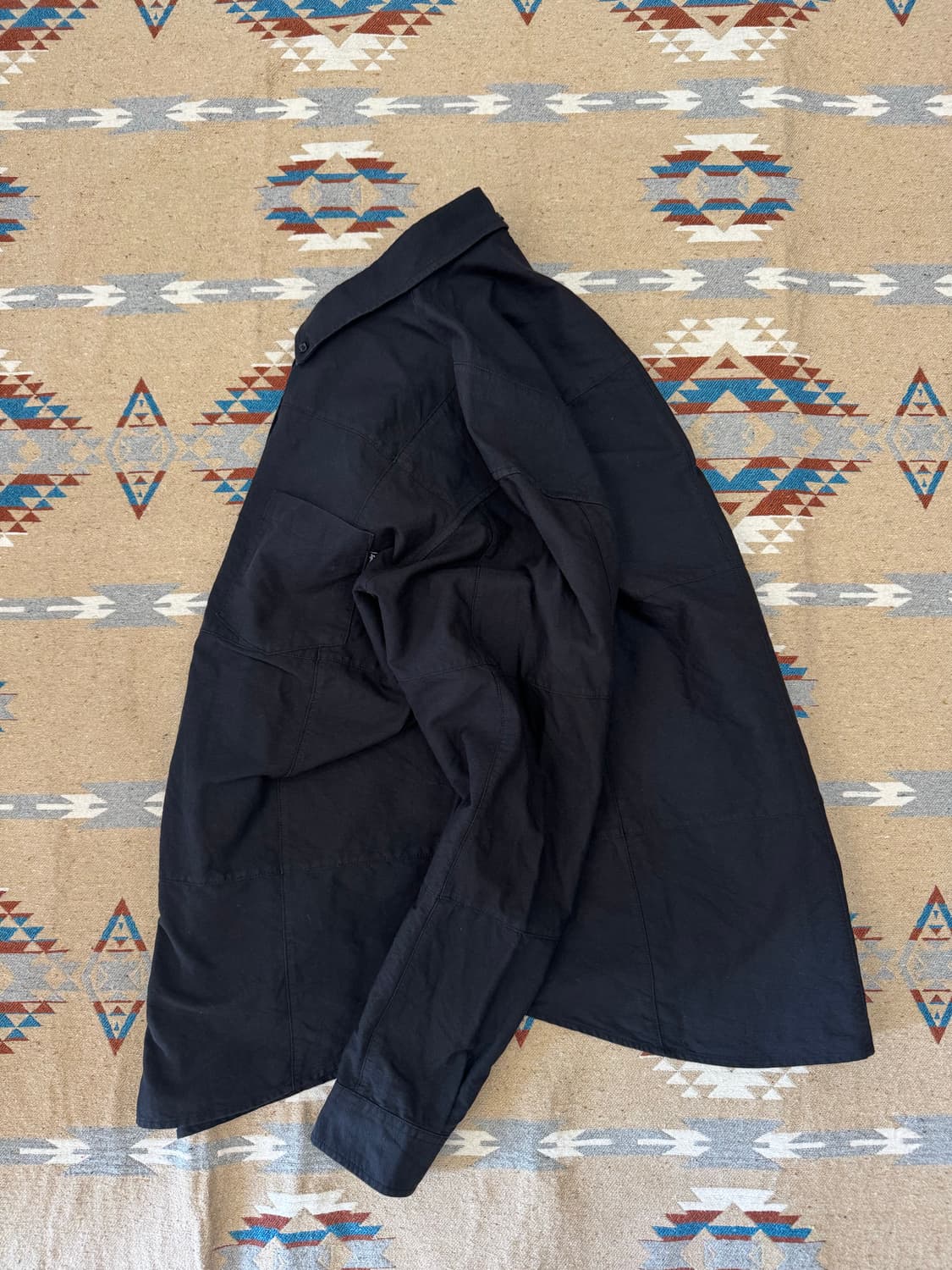 [L] 슈프림 패치워크 옥스포드 셔츠 블랙  상품이미지6