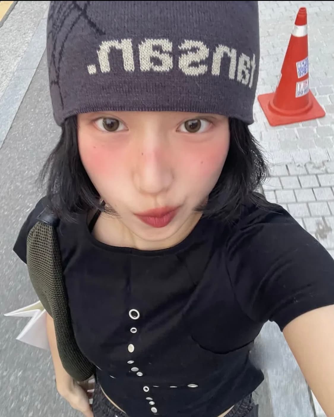 탄산마그네슘 자카드 웹 비니 차콜 상품이미지4