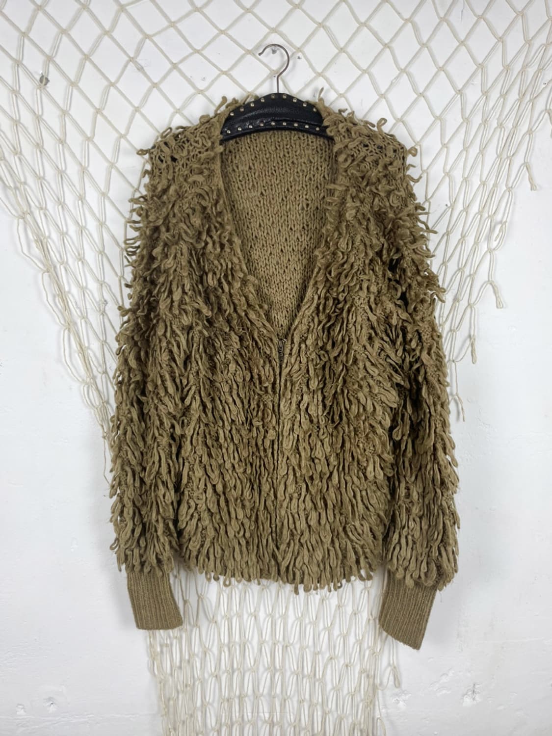 Dark brown fur Cardigan 상품이미지5