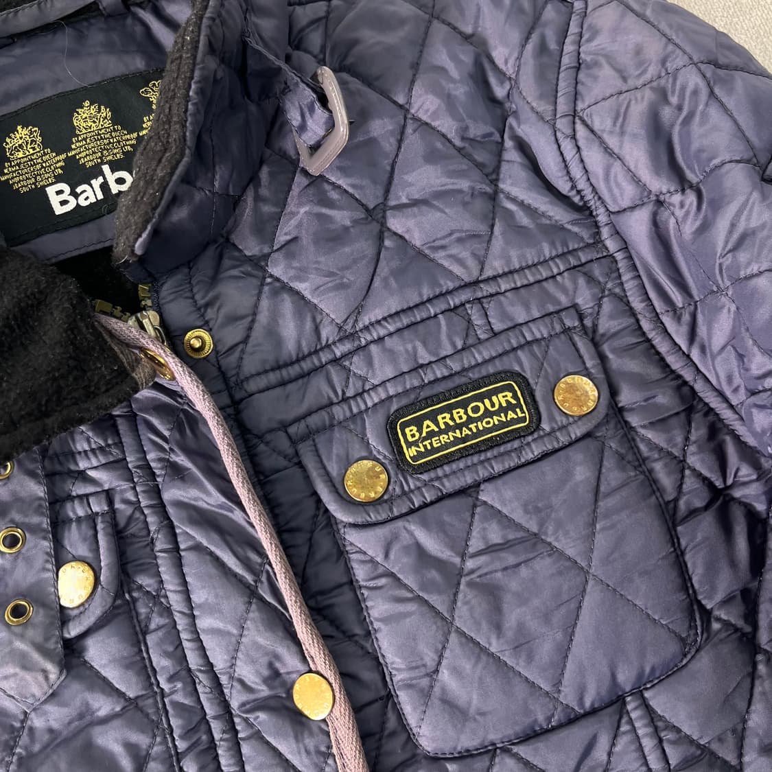 95 바버 인터네셔널 퀄팅 패딩 상품이미지2