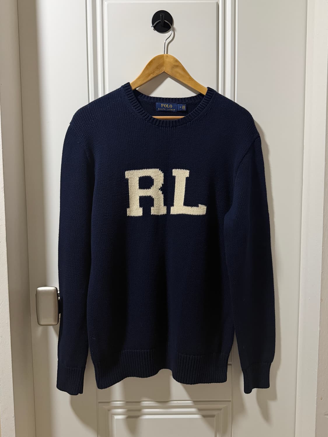폴로 랄프로렌 RL 인타르시아 코튼니트 네이비 M 상품이미지1
