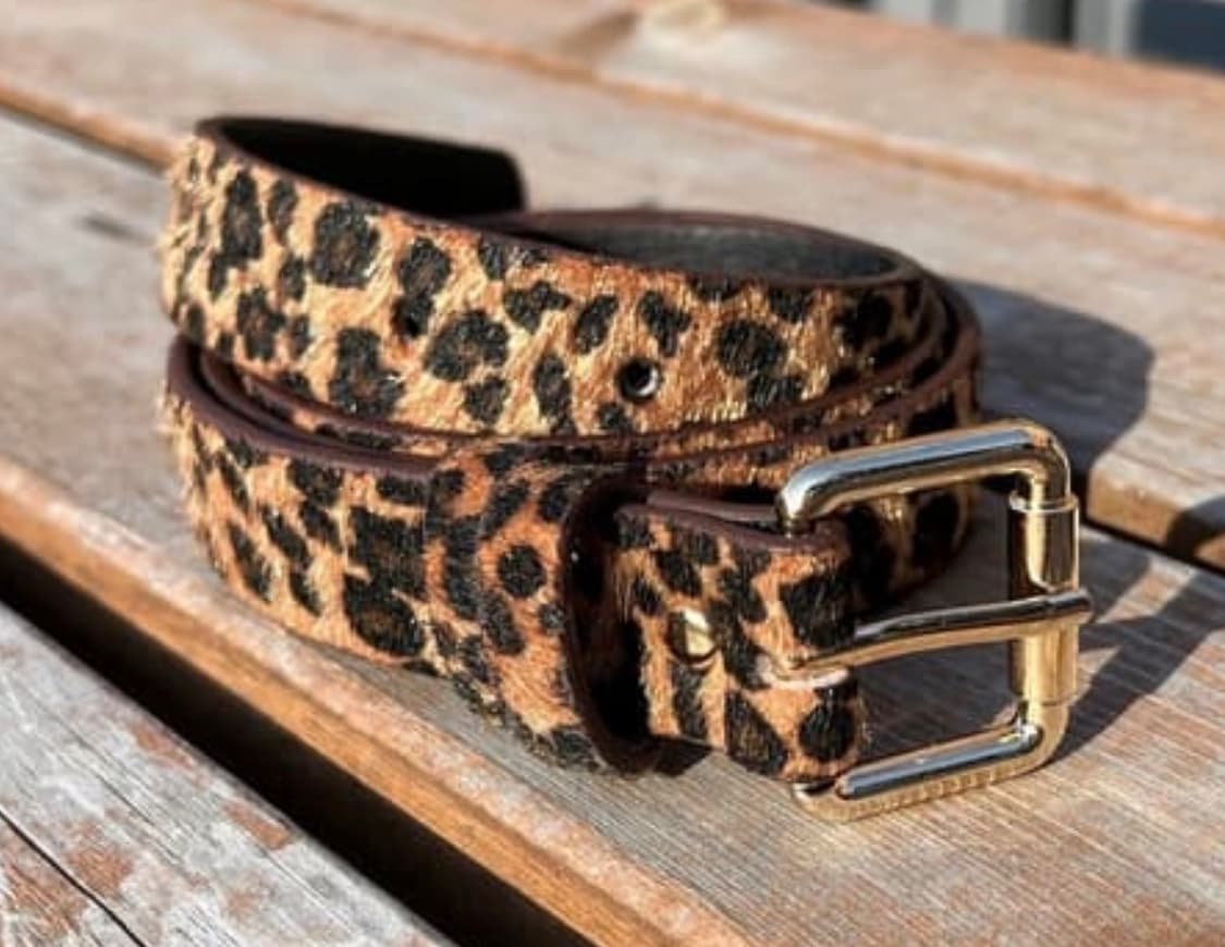 송치 레오파트 벨트 상품이미지1