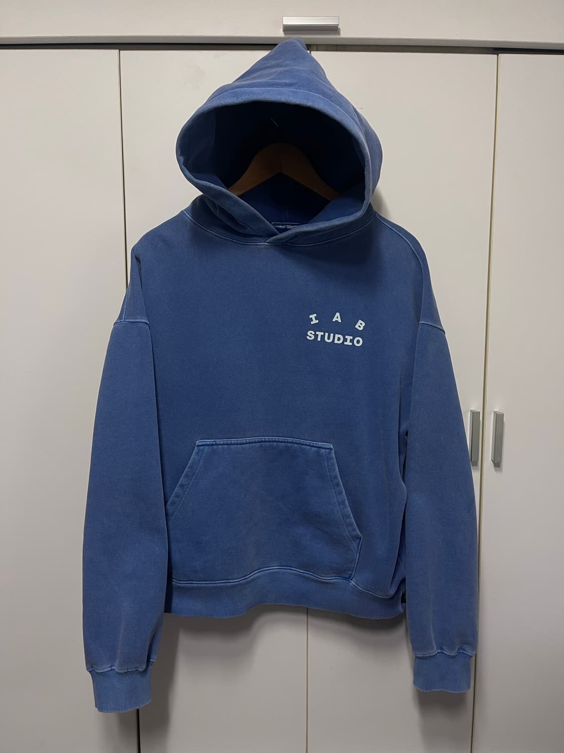 아이앱 스튜디오 후드티 블루 L 상품이미지3