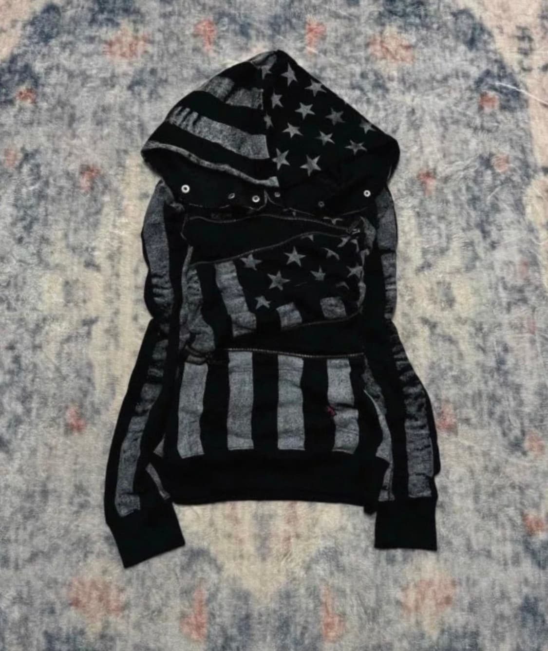 Star Pattern Stripe Hoodie 상품이미지1