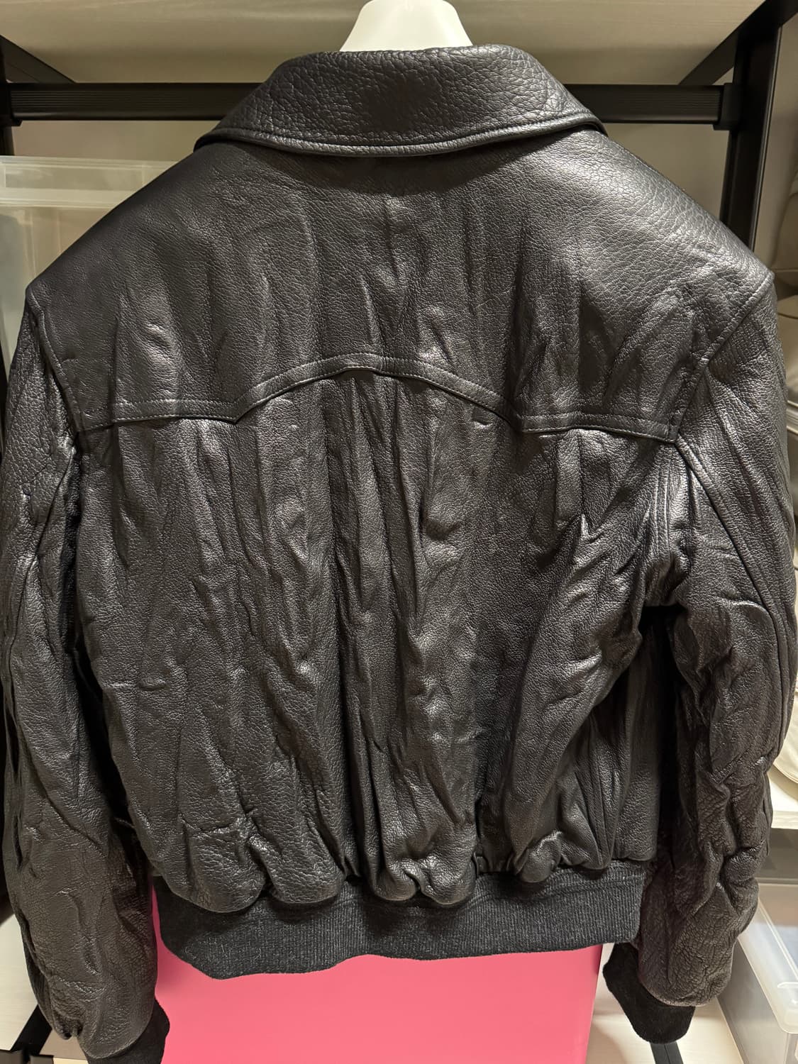 S)렉토 벤 크링클 레더 자켓 상품이미지3