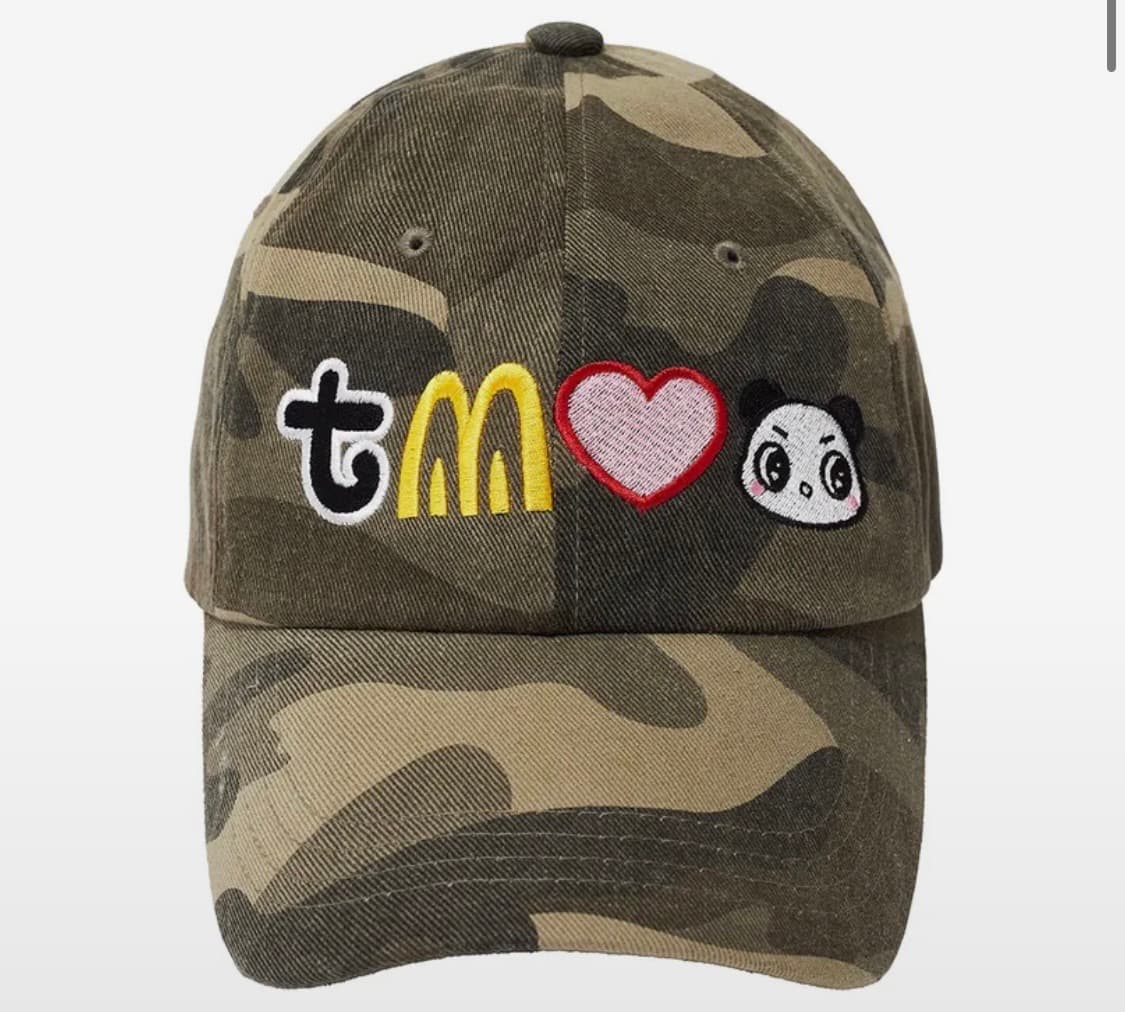 새상품) 더뮤지엄비지터 카모 판다 볼캡 모자 상품이미지1