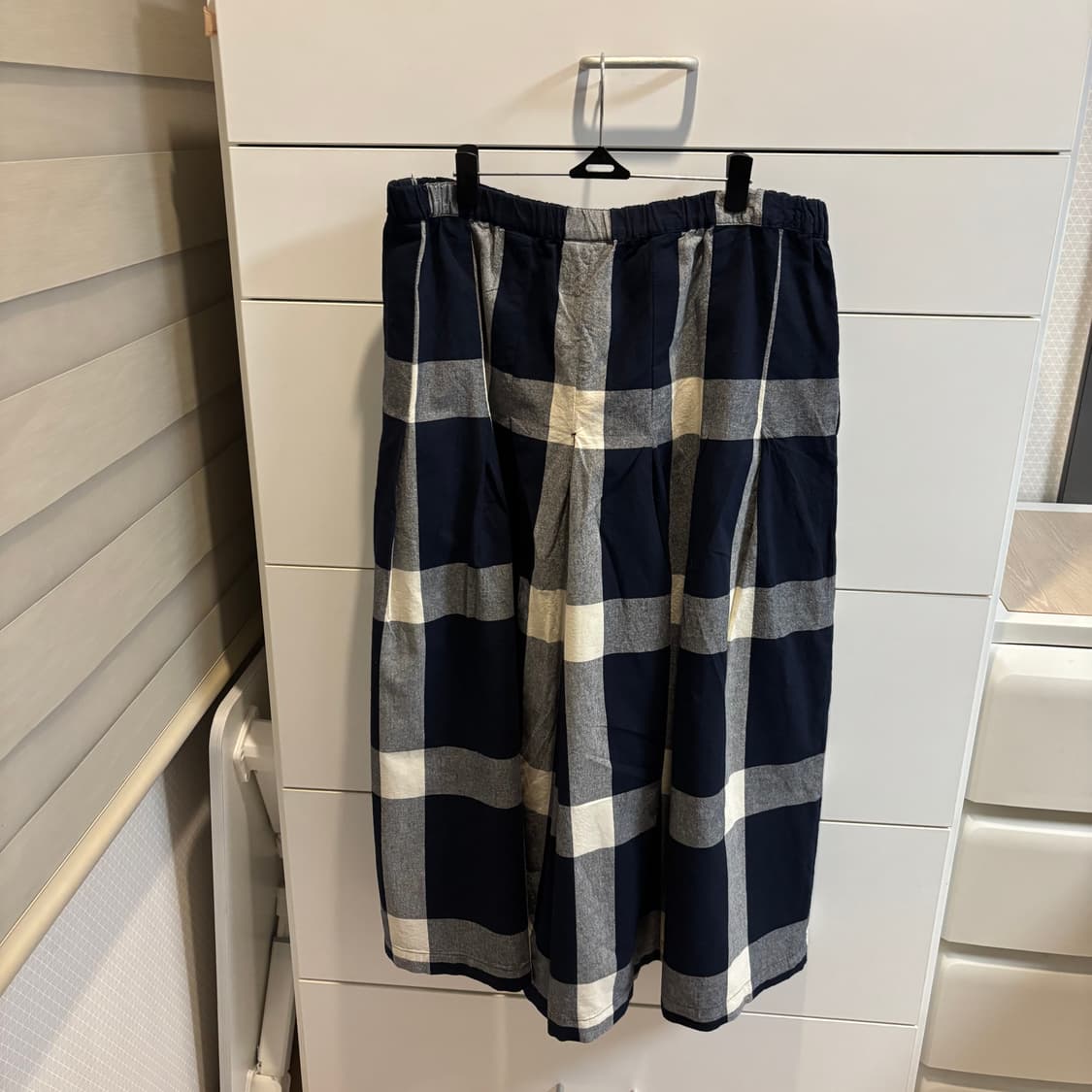 Dgy 네이비 체크 큐롯팬츠 3XL 상품이미지1