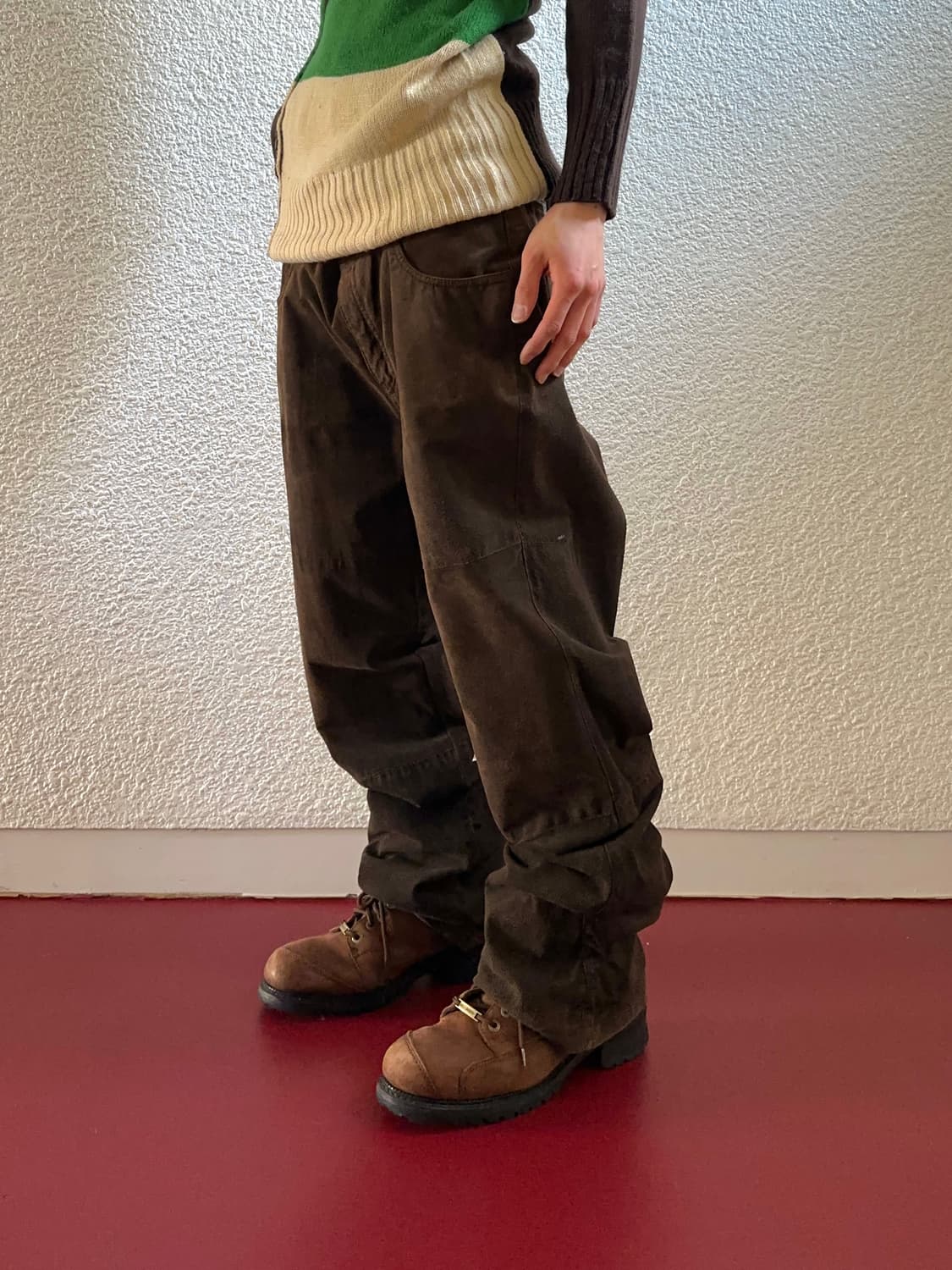 Lee Jeans 레더 플레어 팬츠 상품이미지4