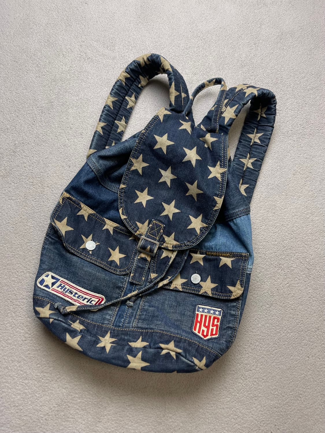 히스테릭 글래머  데님 백팩 상품이미지2