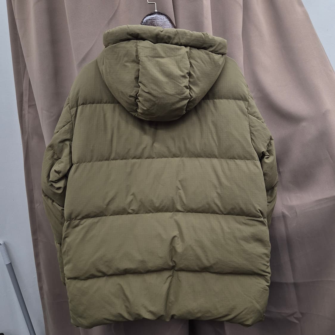 Lee 하프기장 립스탑 후드 패딩 M 상품이미지3