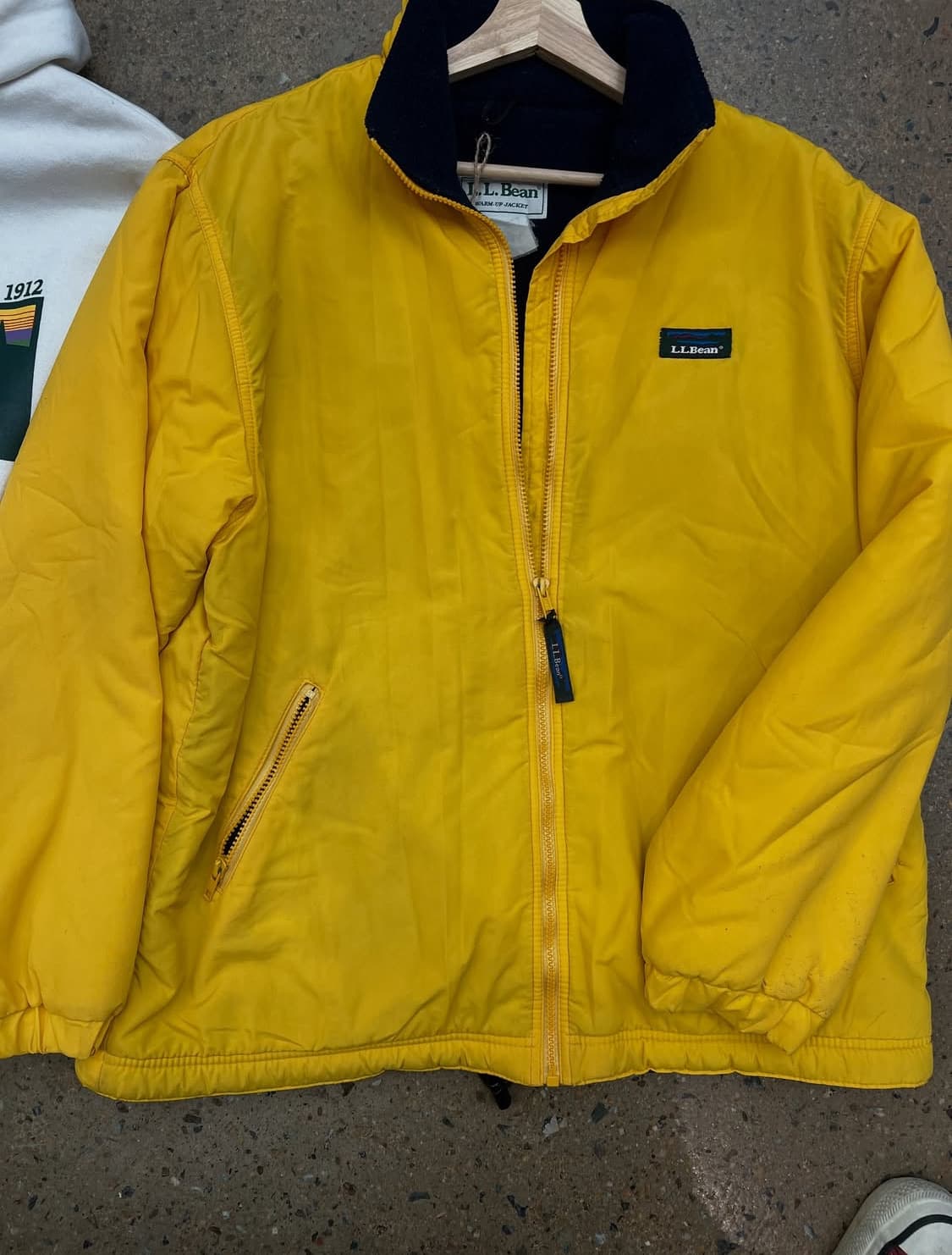 M) 엘엘빈 웜업 자켓 노랑 옐로우 상품이미지3