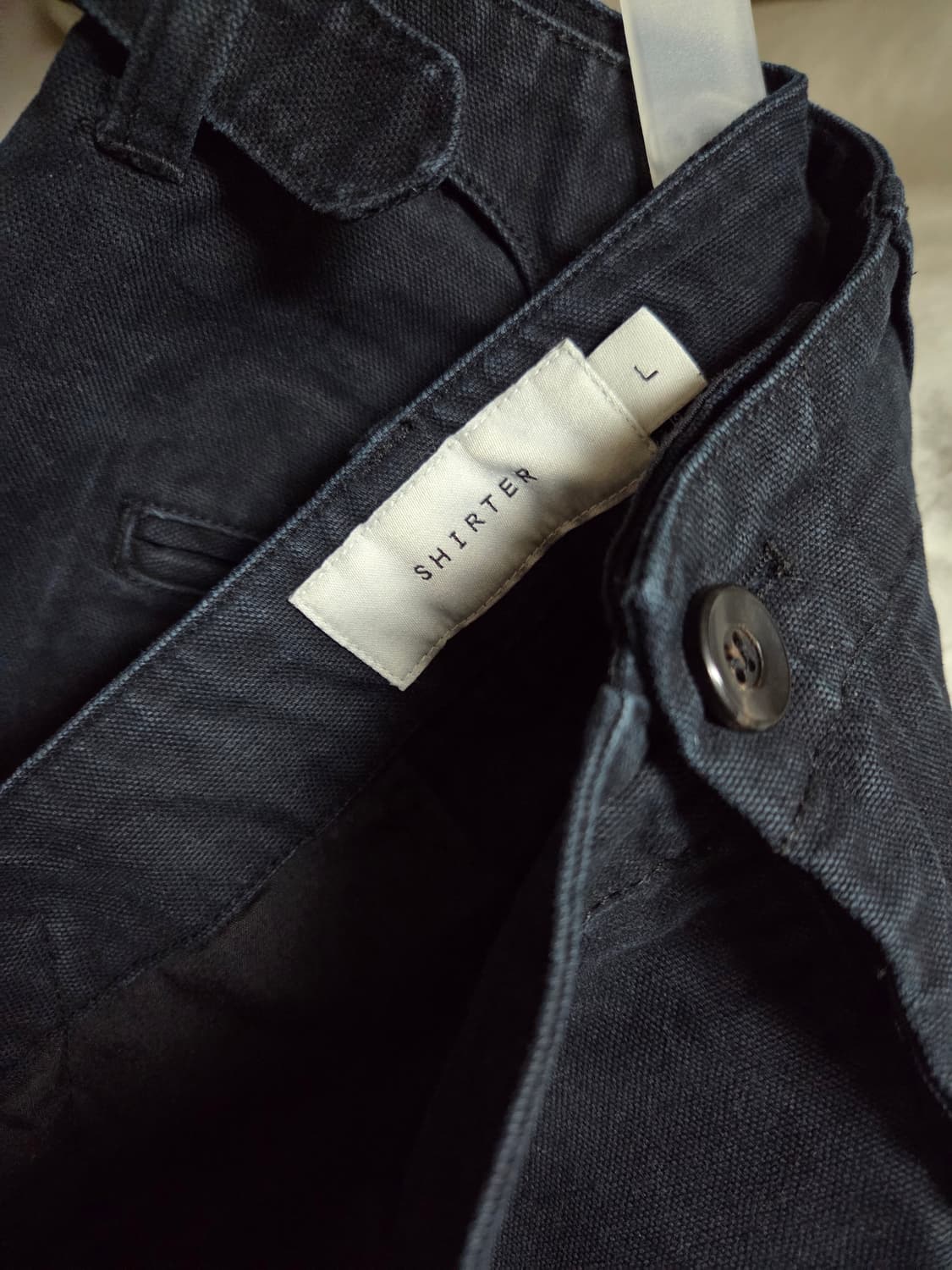 셔터 브리스번 모스 캔버스 코튼 워커 팬츠 블랙 L 상품이미지6