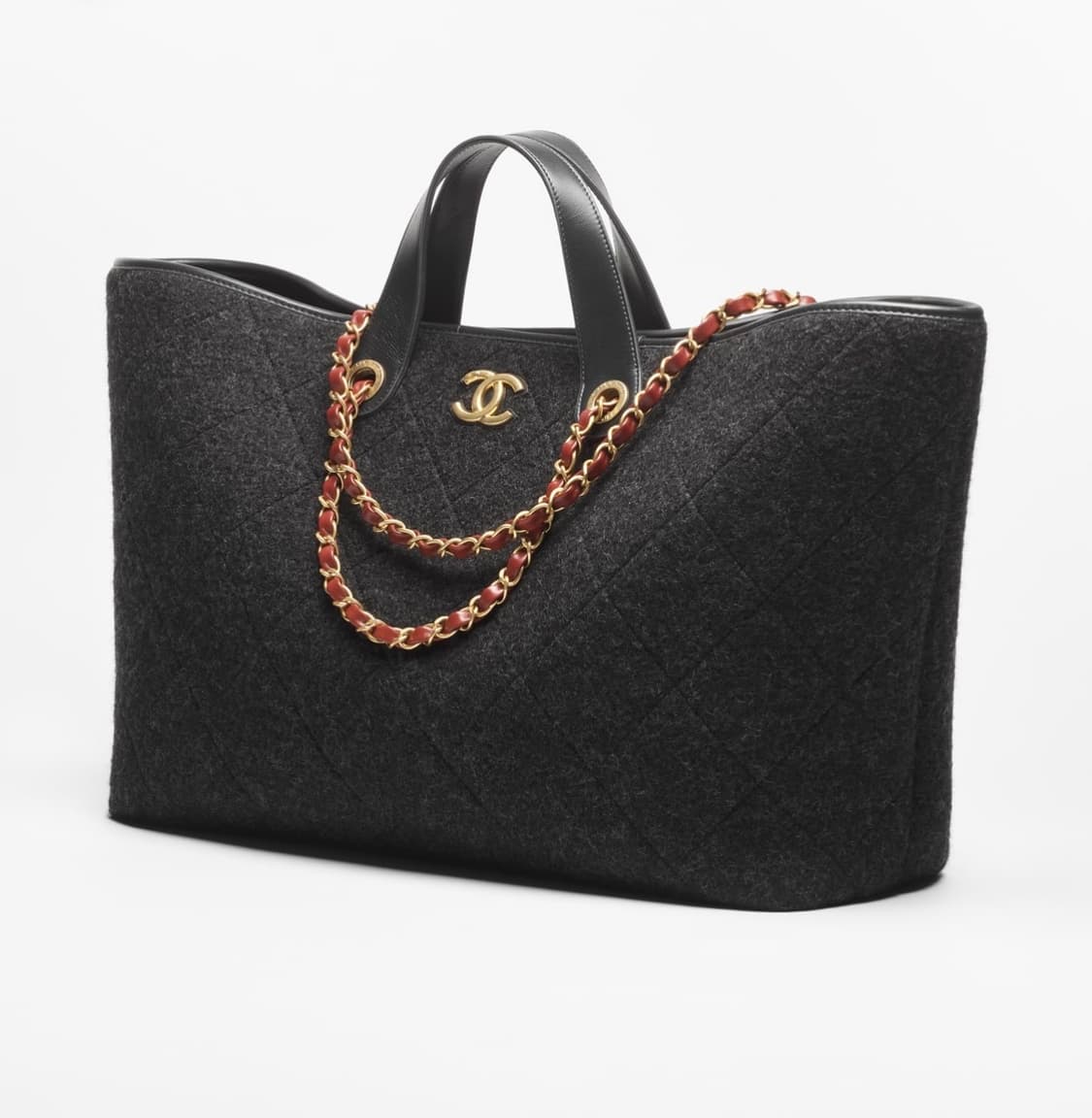 샤넬 블랙그레이 퀼팅쇼퍼백 상품이미지6