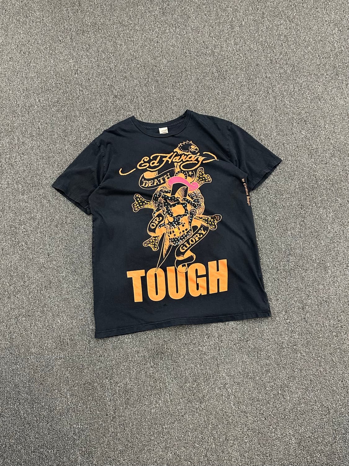 M)Ed Hardy 빈티지 스컬 큐빅 프린팅 반팔 상품이미지3