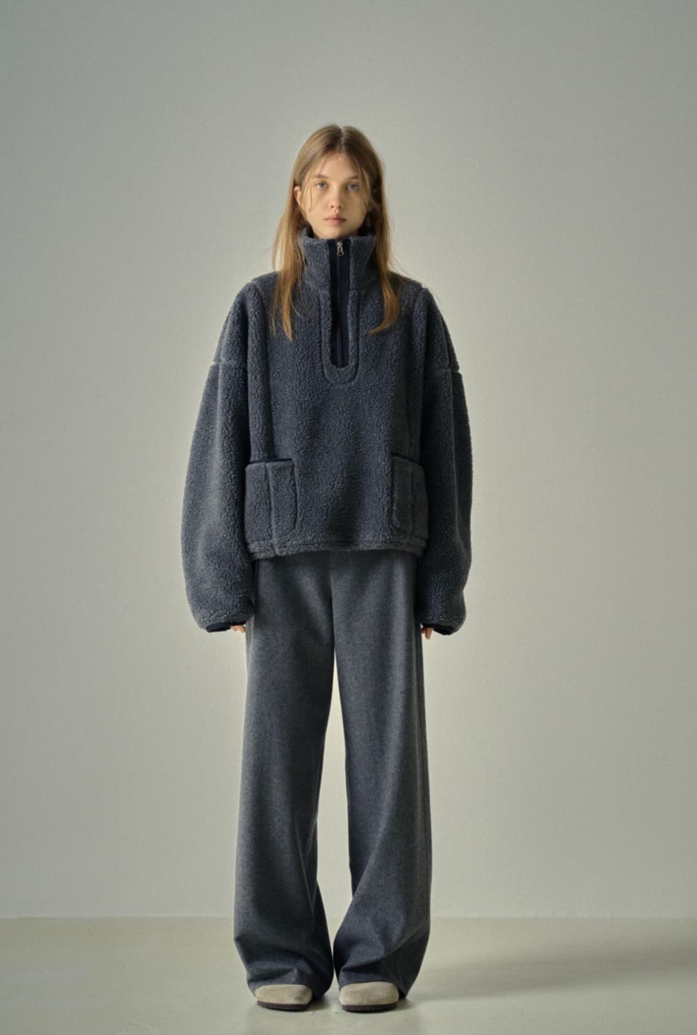 파사드패턴 릴렉스 울 팬츠 charcoal 상품이미지2