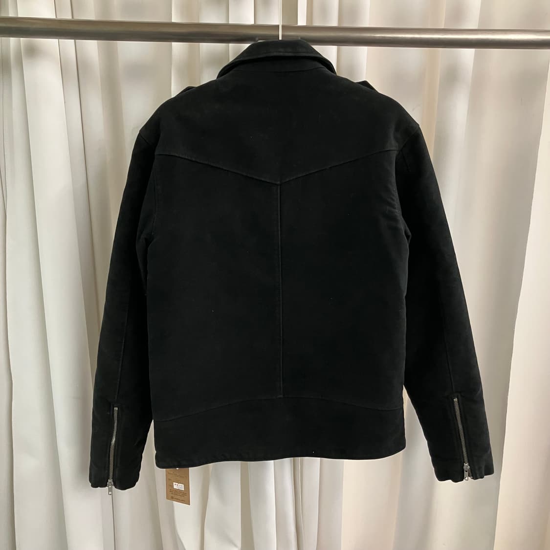 디파트먼트 5 블랙 코튼 라이더 자켓 50 상품이미지2