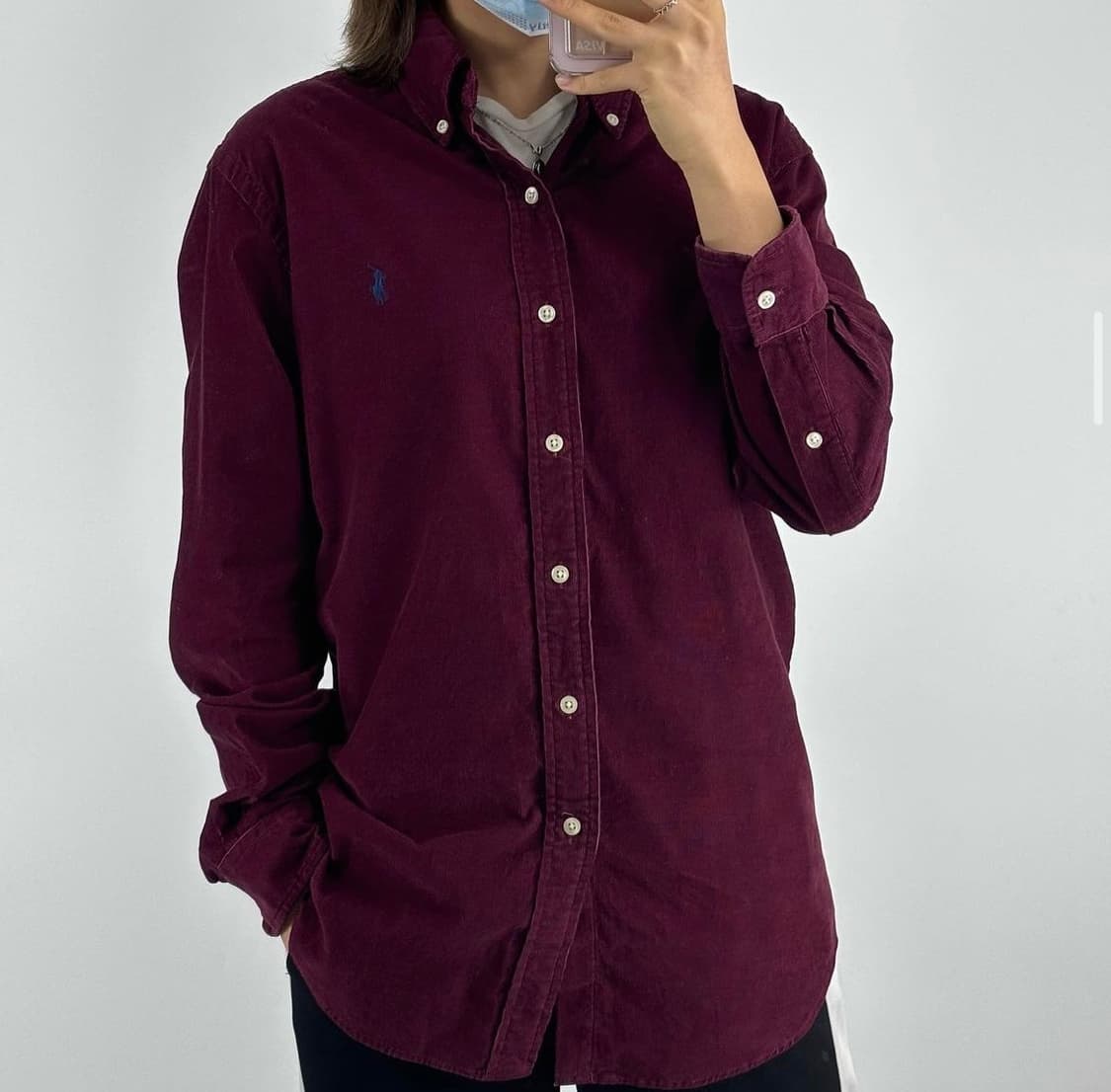 폴로 랄프로렌 신형라벨 코듀로이 셔츠 상품이미지1