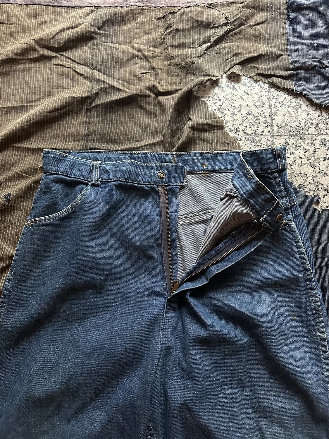 50s Vintage Capenter Denim Work Pants 상품이미지6