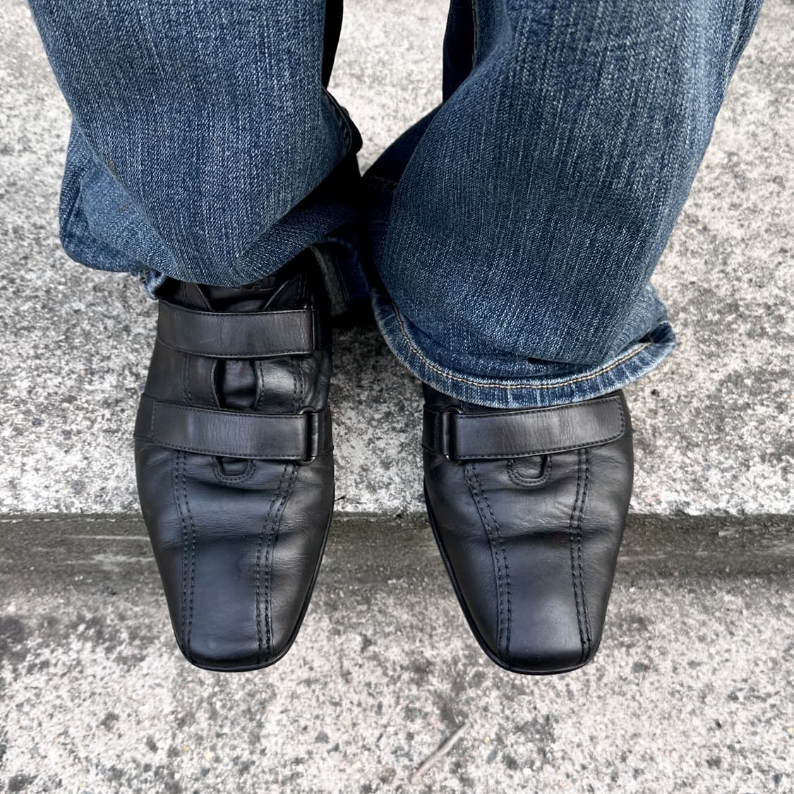 00s 레어 빈티지 프라다 스포츠 벨크로 가죽 스니커즈 상품이미지7