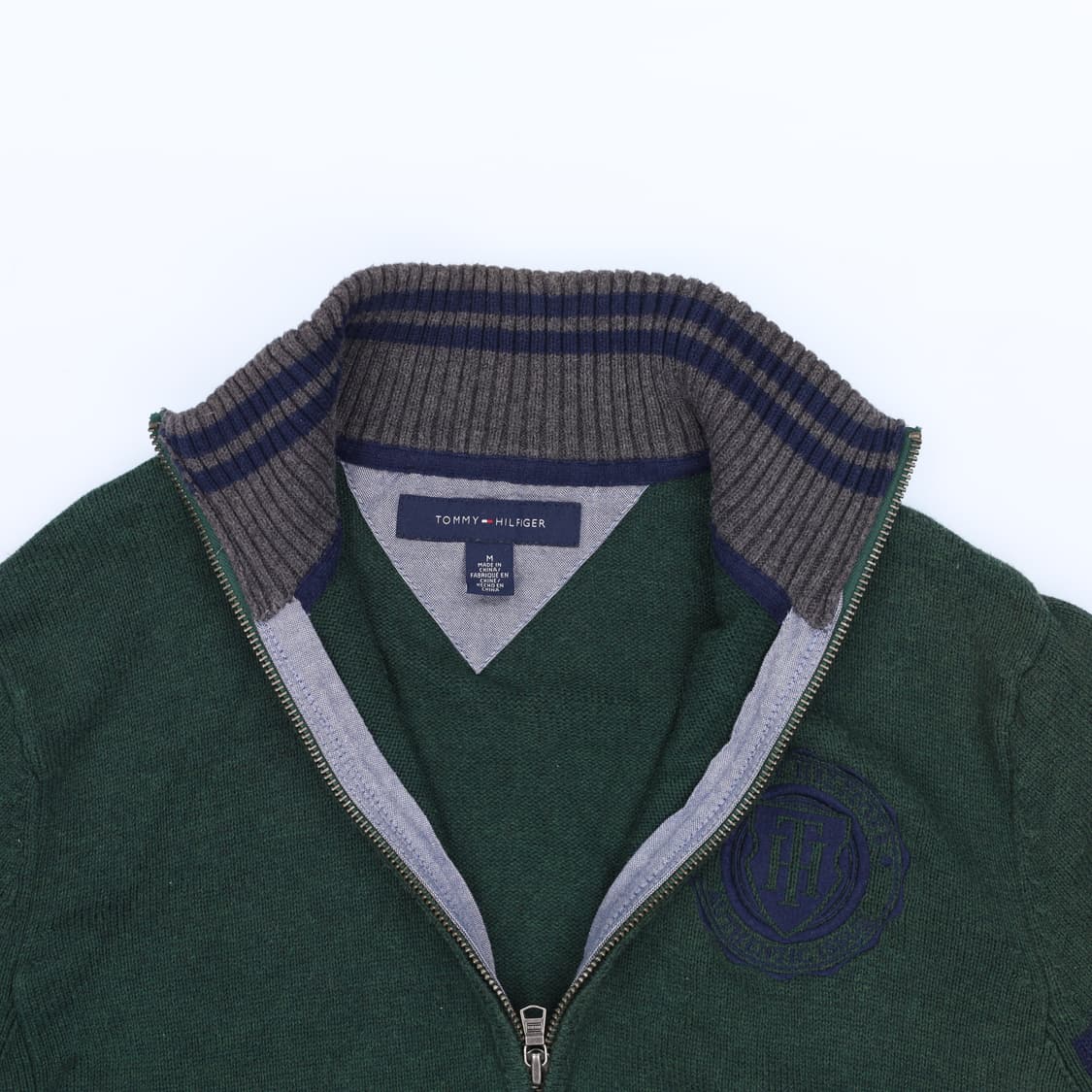 M 타미힐피거 니트 집업 가디건 0326J 상품이미지2
