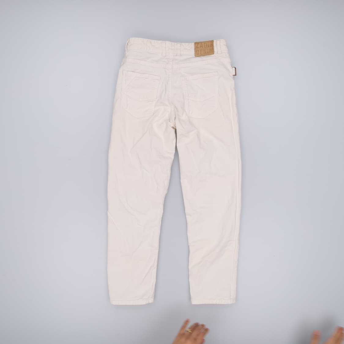 실측확인 쟈딕앤볼테르 여성 화이트진 0430H 상품이미지2