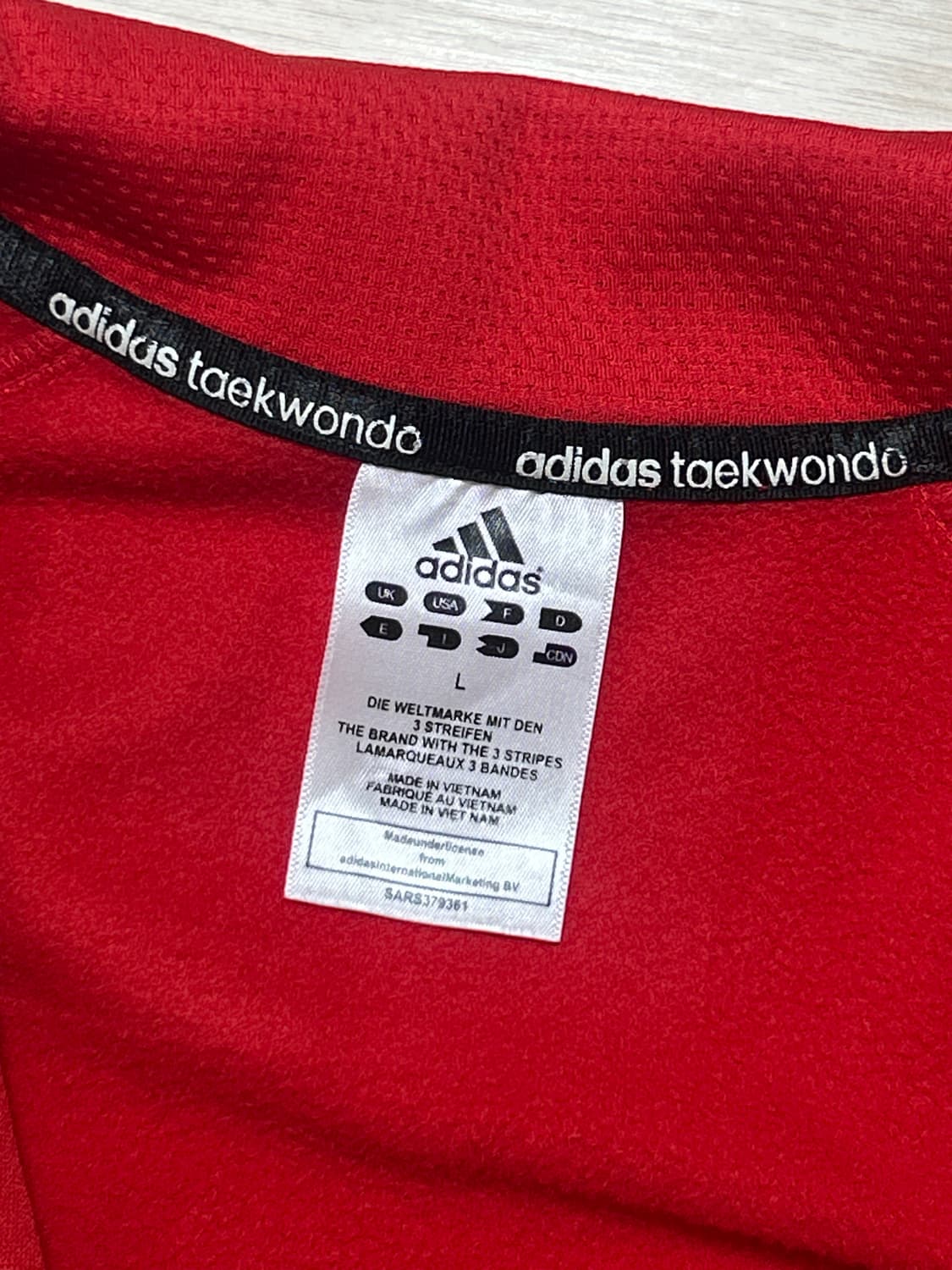 아디다스 빨강 빨흰 레드 져지 상품이미지2