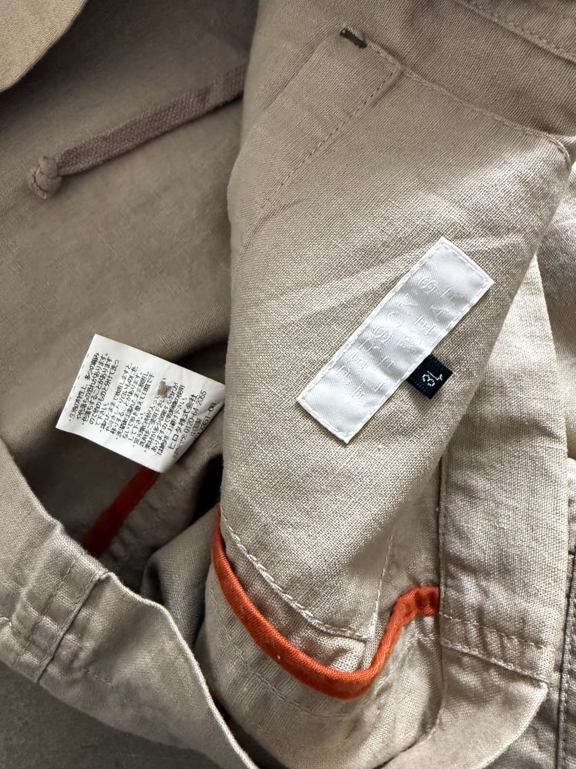 Person's Flip Wear Linen Utility Jacket 상품이미지8