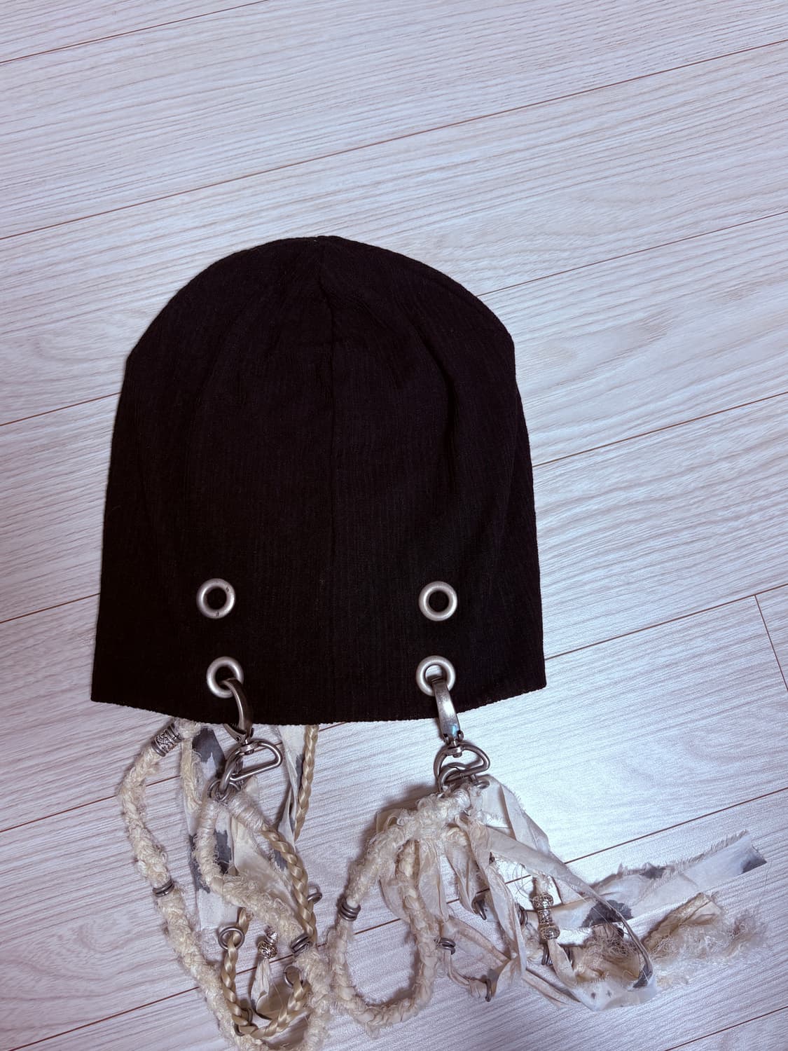 패스터 브레이디드 헤어 키링비니(black) 상품이미지3