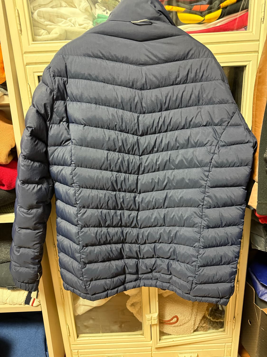 [사용감 적음] 콜롬비아 네이비 경량 구스패딩 l 상품이미지8