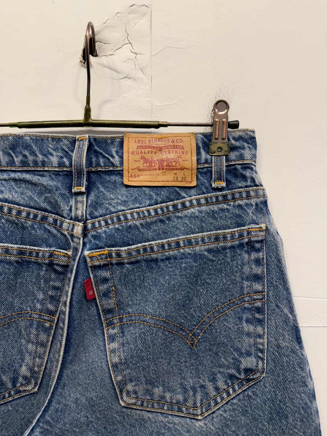 (27.5inch) 90s 빈티지 리바이스 550 블랭크탭 상품이미지3
