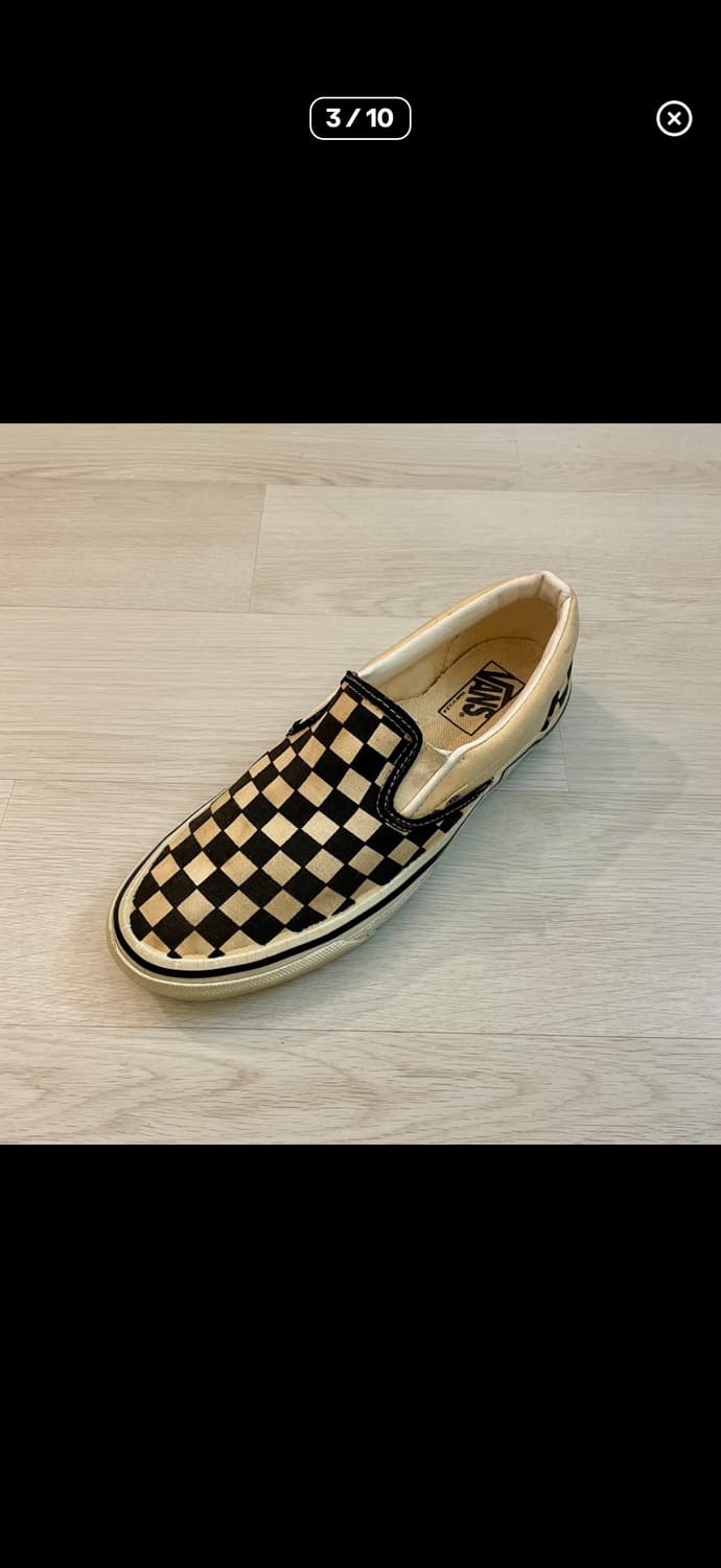 90s 반스 블랙 체커보드 슬립온 상품이미지3