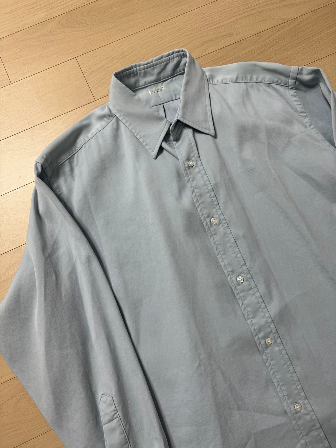 아프레쎄 더블위브 셔츠 라이트그레이 2사이즈 상품이미지2