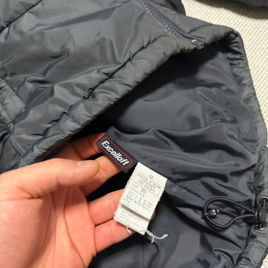 노스페이스 배색 경량패딩 자켓 상품이미지3