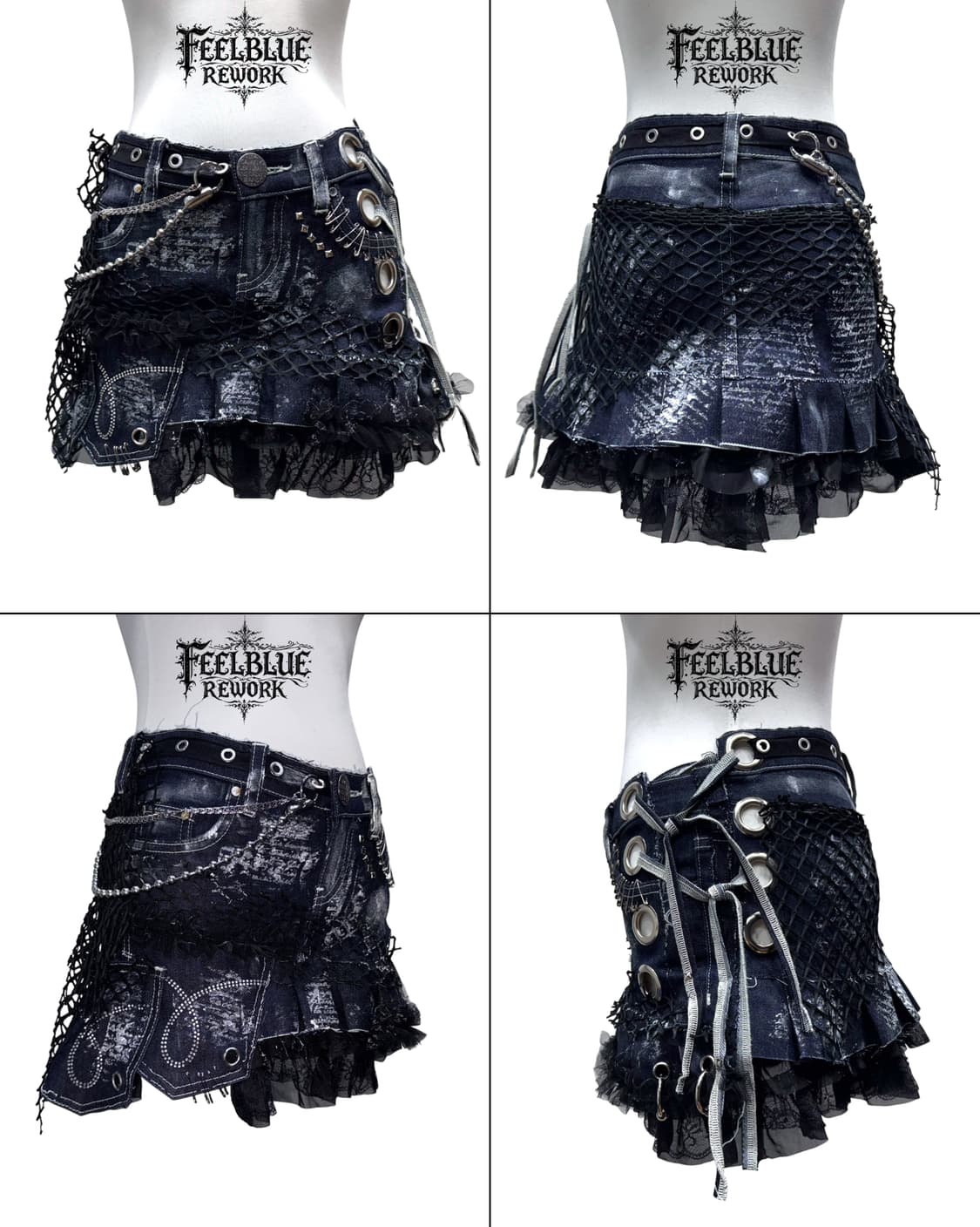 FEELBLUE REWORK 017 – Nightweb Skirt 상품이미지2