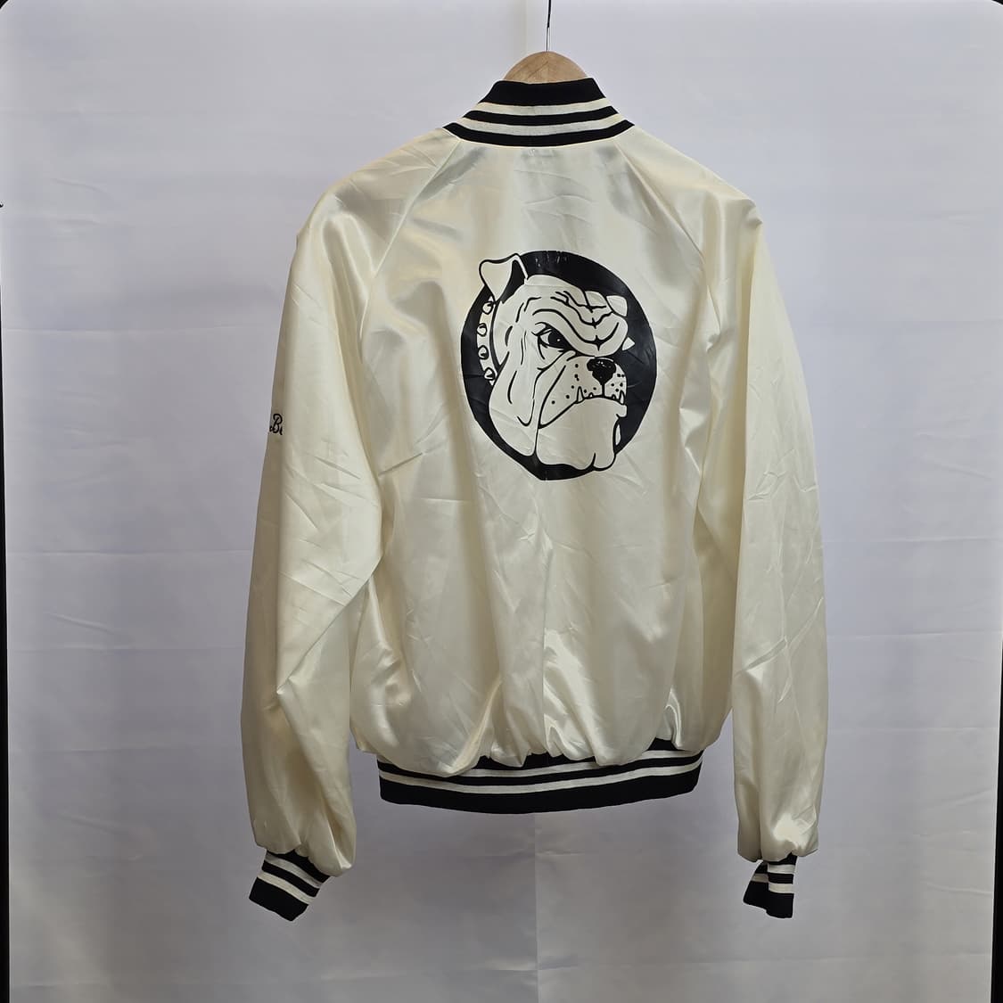 AUBURN SPORTSWEAR USA 새틴 스타디움 자켓 XL 아이보리 상품이미지2