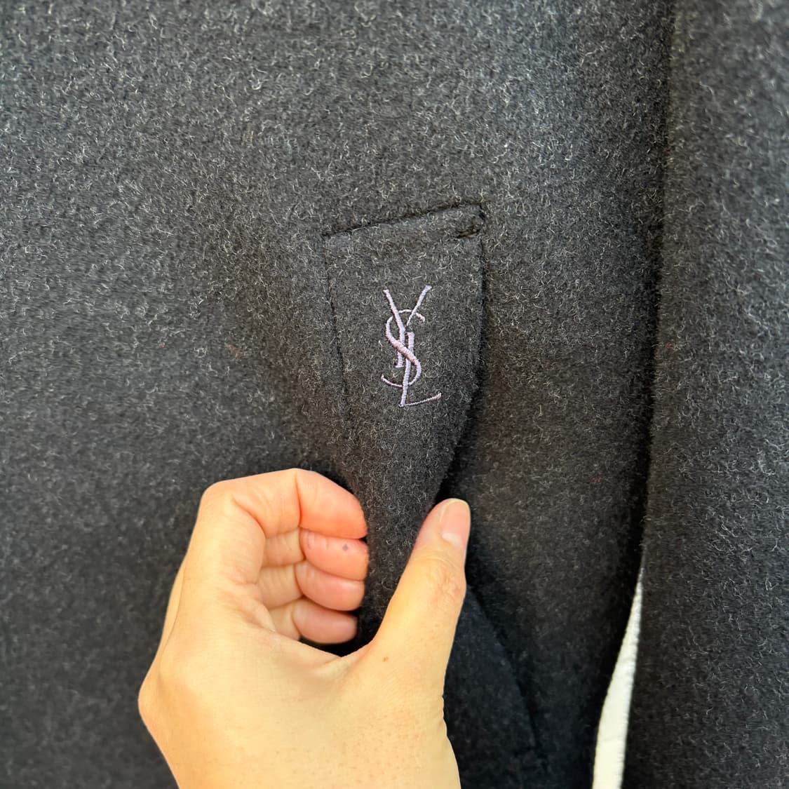 Yves Saint Laurent 입생로랑 울 캐시미어 코트 상품이미지4