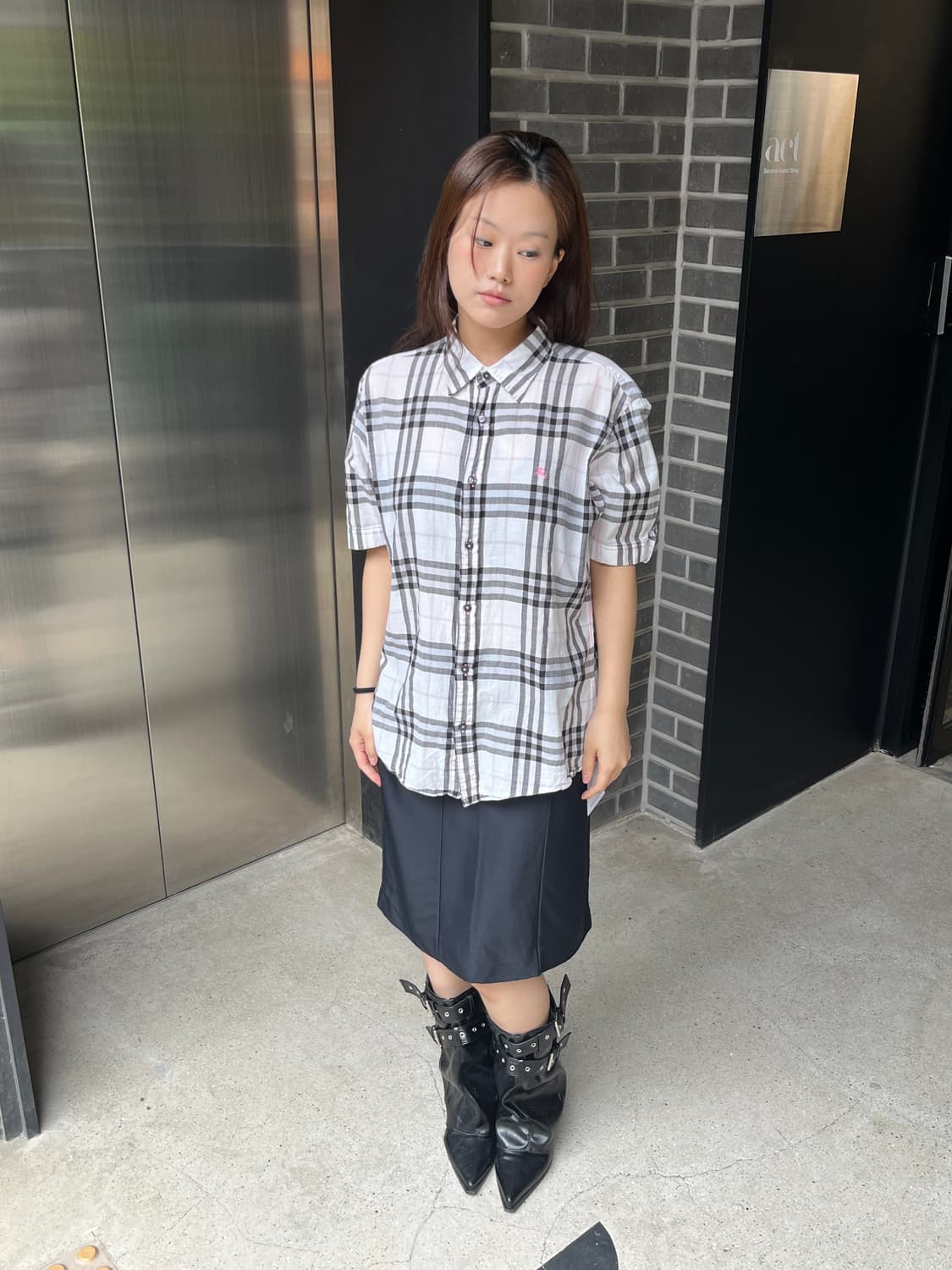 00s Louis Vuitton 루이비통 실크 스커트 상품이미지9