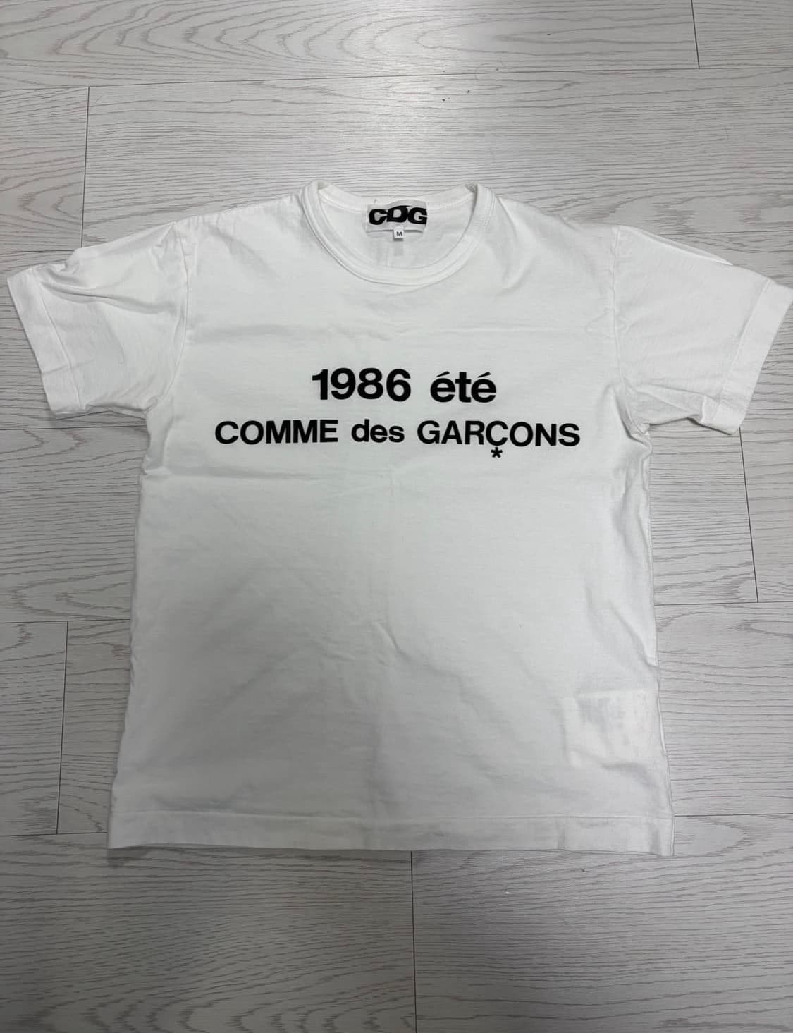 CDG 1986 꼼데가르송 티셔츠 화이트 상품이미지2