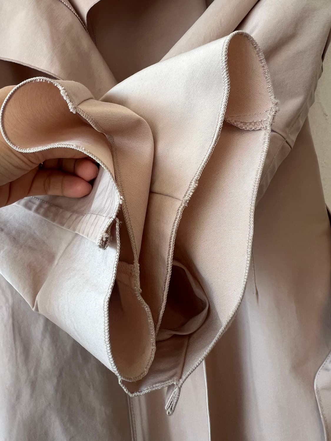 구호 여성  아이보리베이지 트렌치코트 간절기코트 상품이미지5