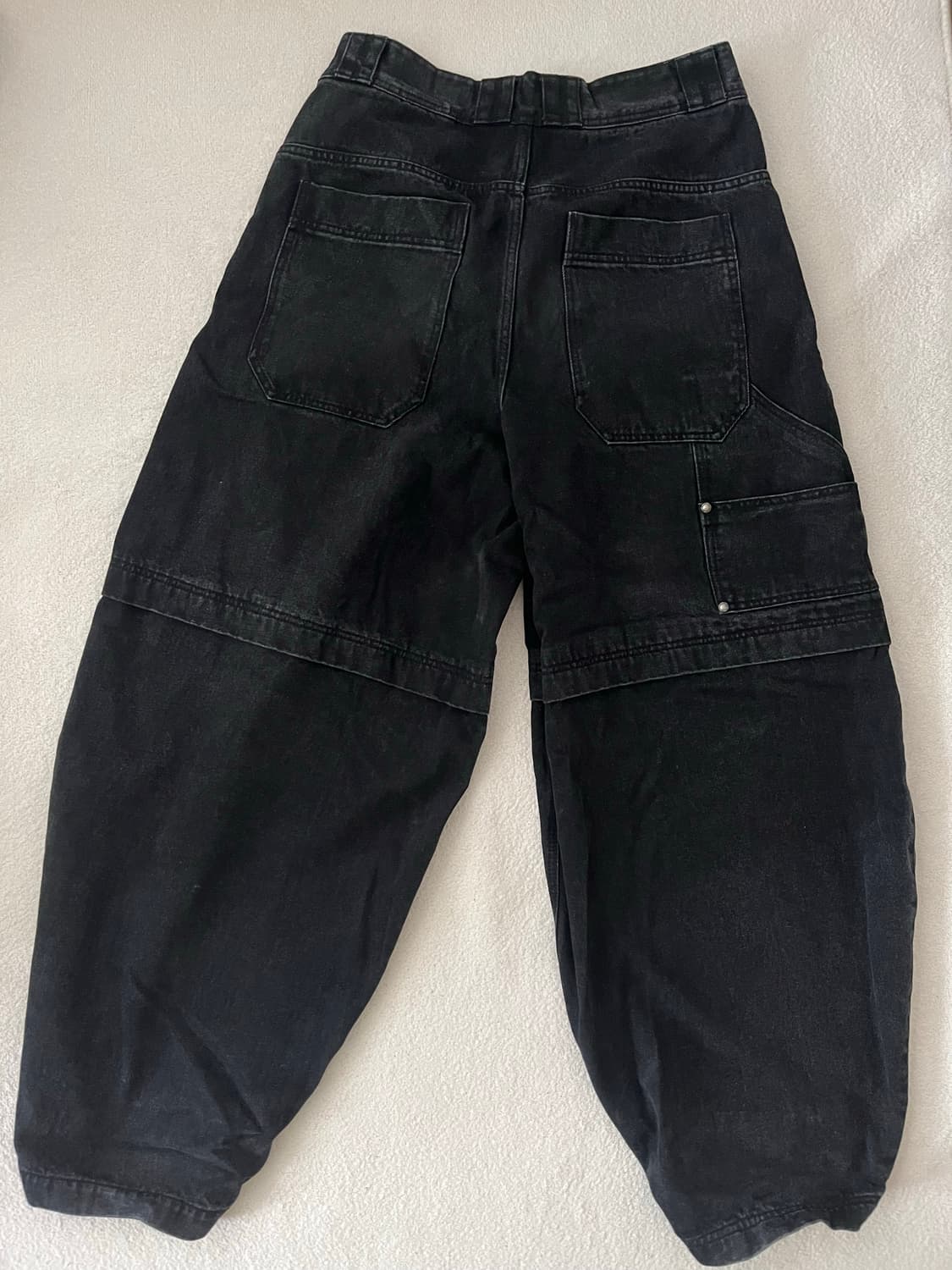 오퍼스 0012 벌룬 데님 블랙 L사이즈 상품이미지3