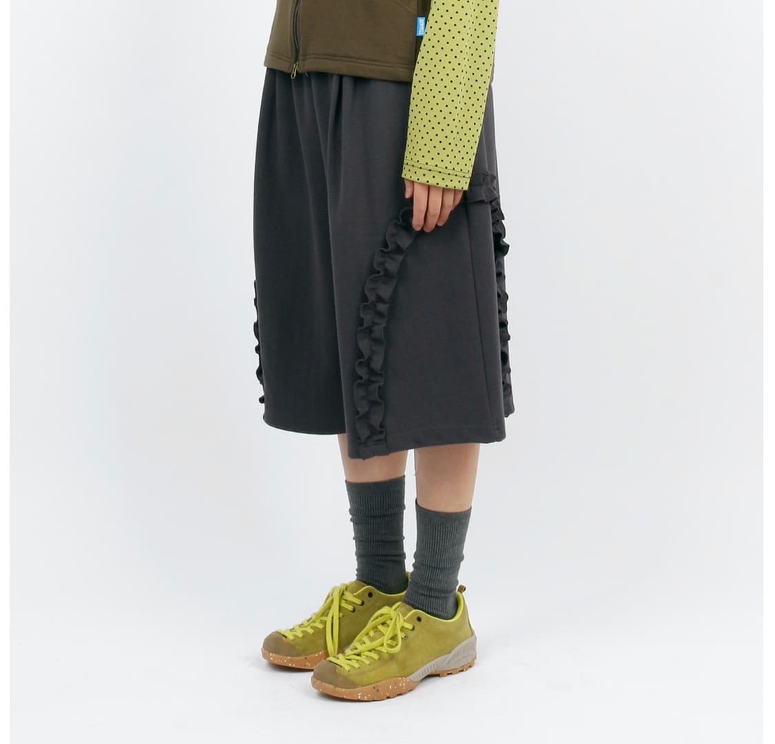 써넥트 반바지 버뮤다팬츠 챠콜 Herringbone Frill Short 상품이미지5