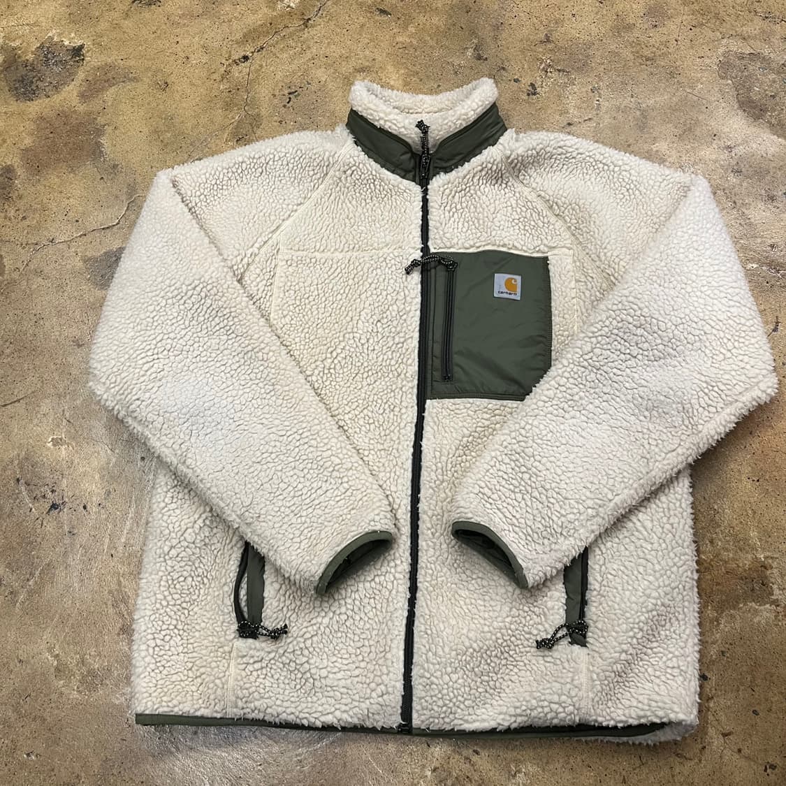 [정품/XL] 칼하트 아이보리 쉐르파 플리스 자켓 b19 상품이미지2