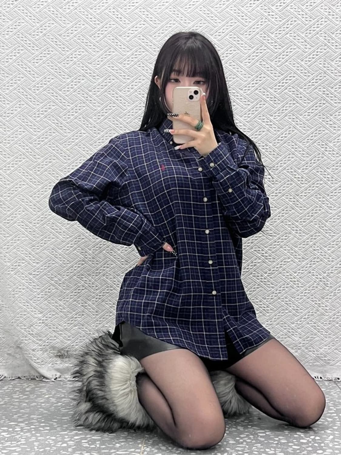 폴로 랄프로렌 올드스쿨 레트로 캐주얼 빈티지 체크 셔츠 M C10522 상품이미지1