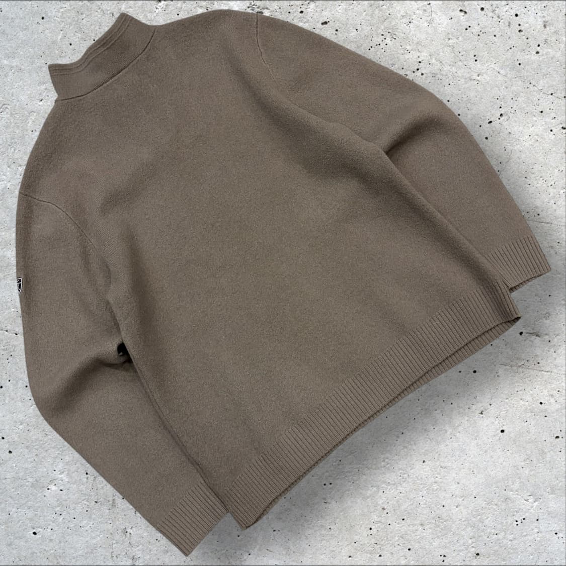 [XL] 00s 나이키 메리노울 하프집업 니트 브라운 C106 상품이미지2