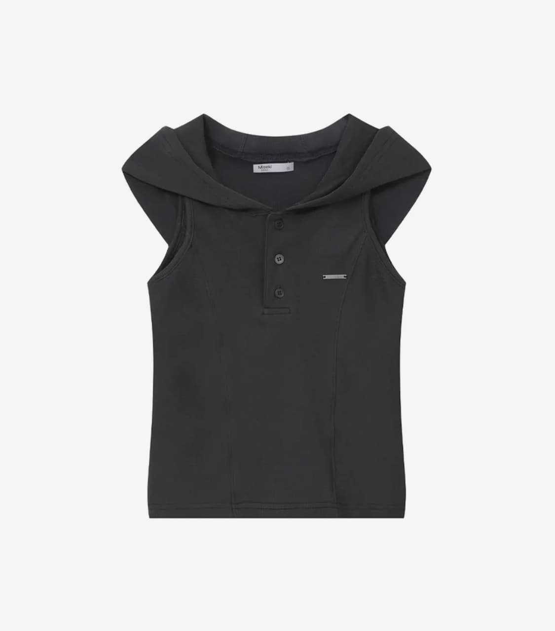 미세키서울 라인 후드 베스트 상품이미지1