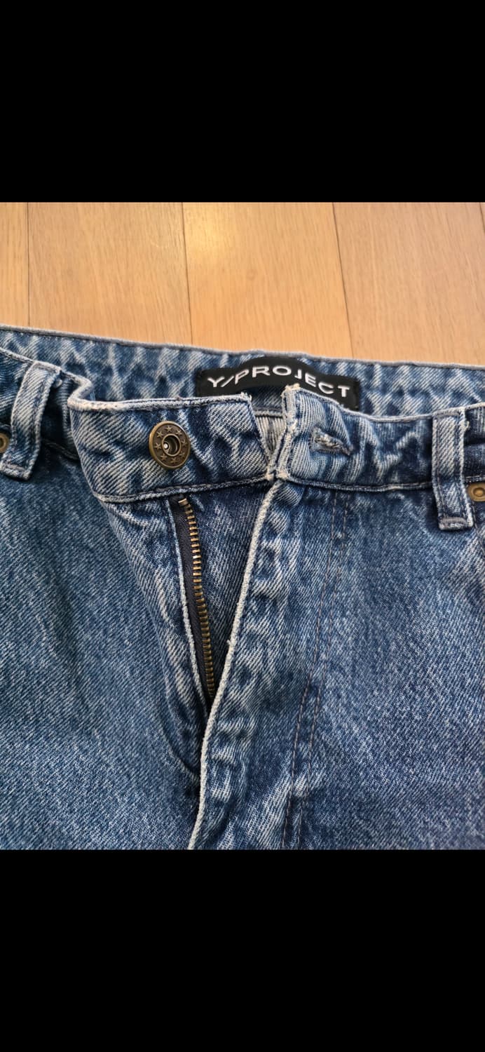 정품 와이프로젝트 컷팅 청바지 데님 남녀공용 상품이미지7