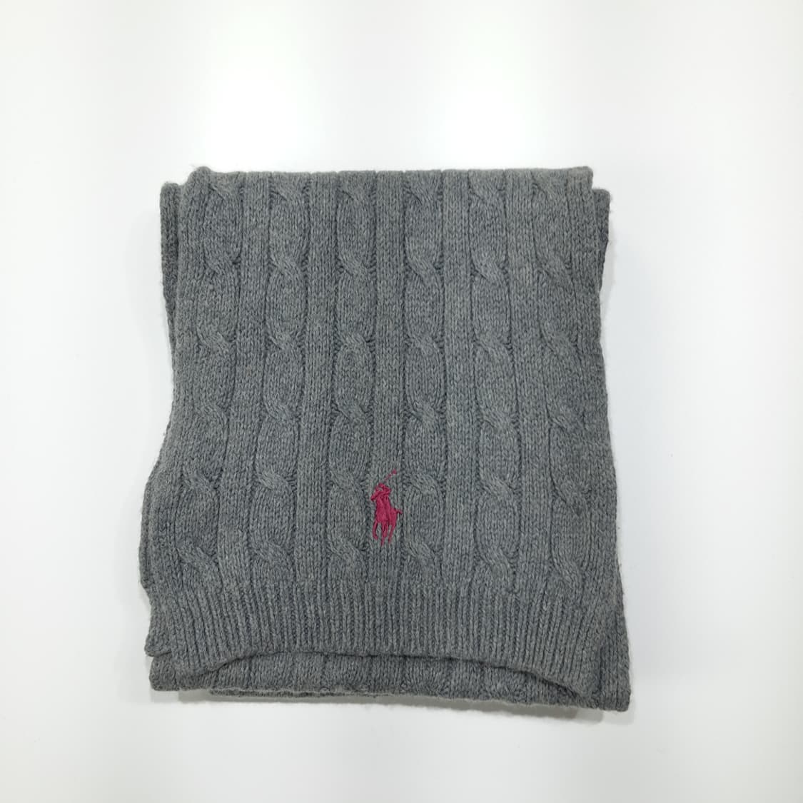 MX402 폴로 코튼/울 케이블 니트 머플러 상품이미지7